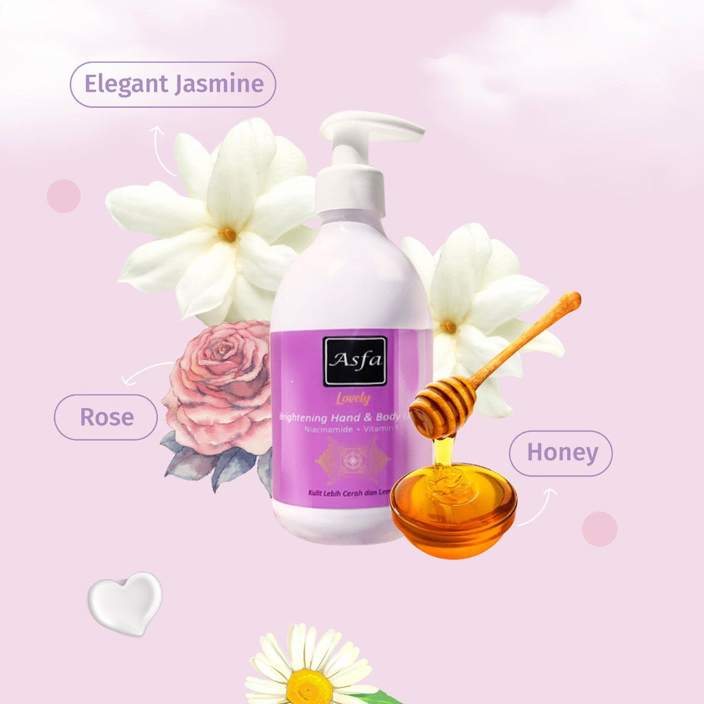 Asfa by Tokyo Night Brightening Body Lotion (Lovely) Violet | 300 ml