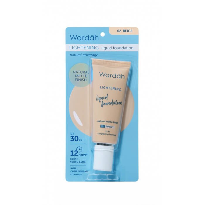 Wardah Lightening Liquid Foundation - 02 Beige | 25 ml