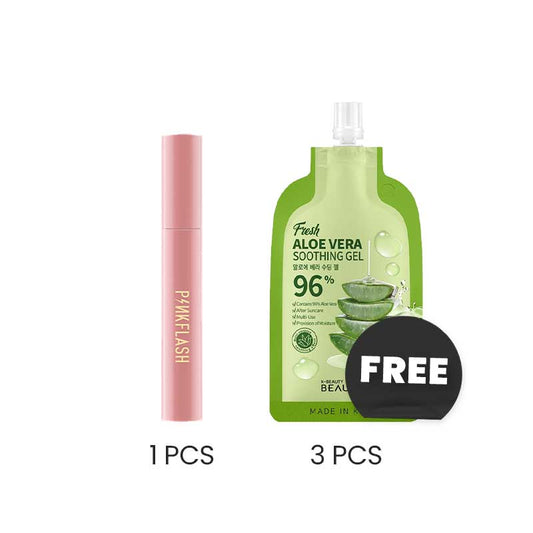 COMBO 1+2 Pinkflash E08 Oilproof Curl Mascara - #1 Volume FREE BEAUSTA