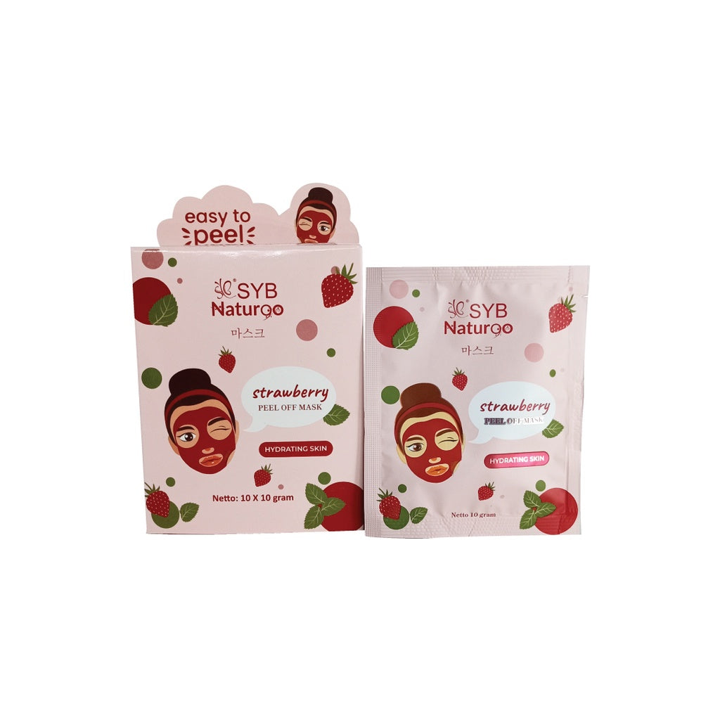 Syb Natur90 Strawberry Peel Off Mask | Box 10 x 10 gr