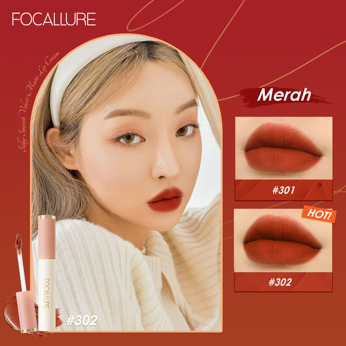 Focallure Velvet Smooth Lip Glaze FA196 #302