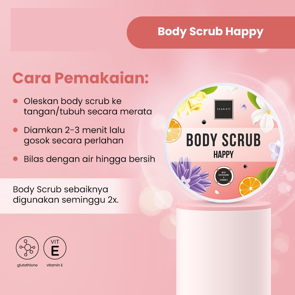 Scarlett Whitening Body Scrub Happy | 250 ml