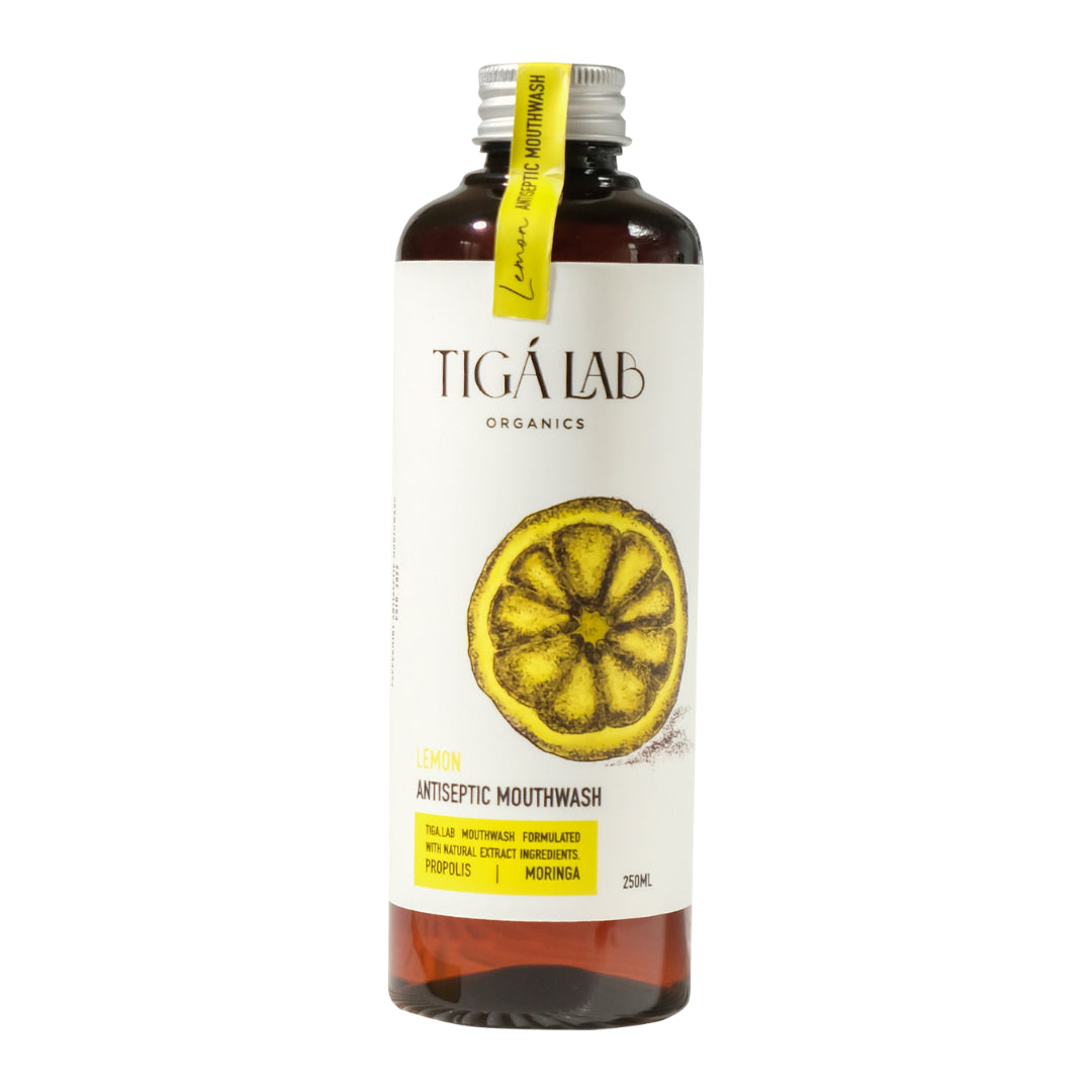 Tiga Lab Organics Lemon Antiseptic Mouthwash | 250 ml