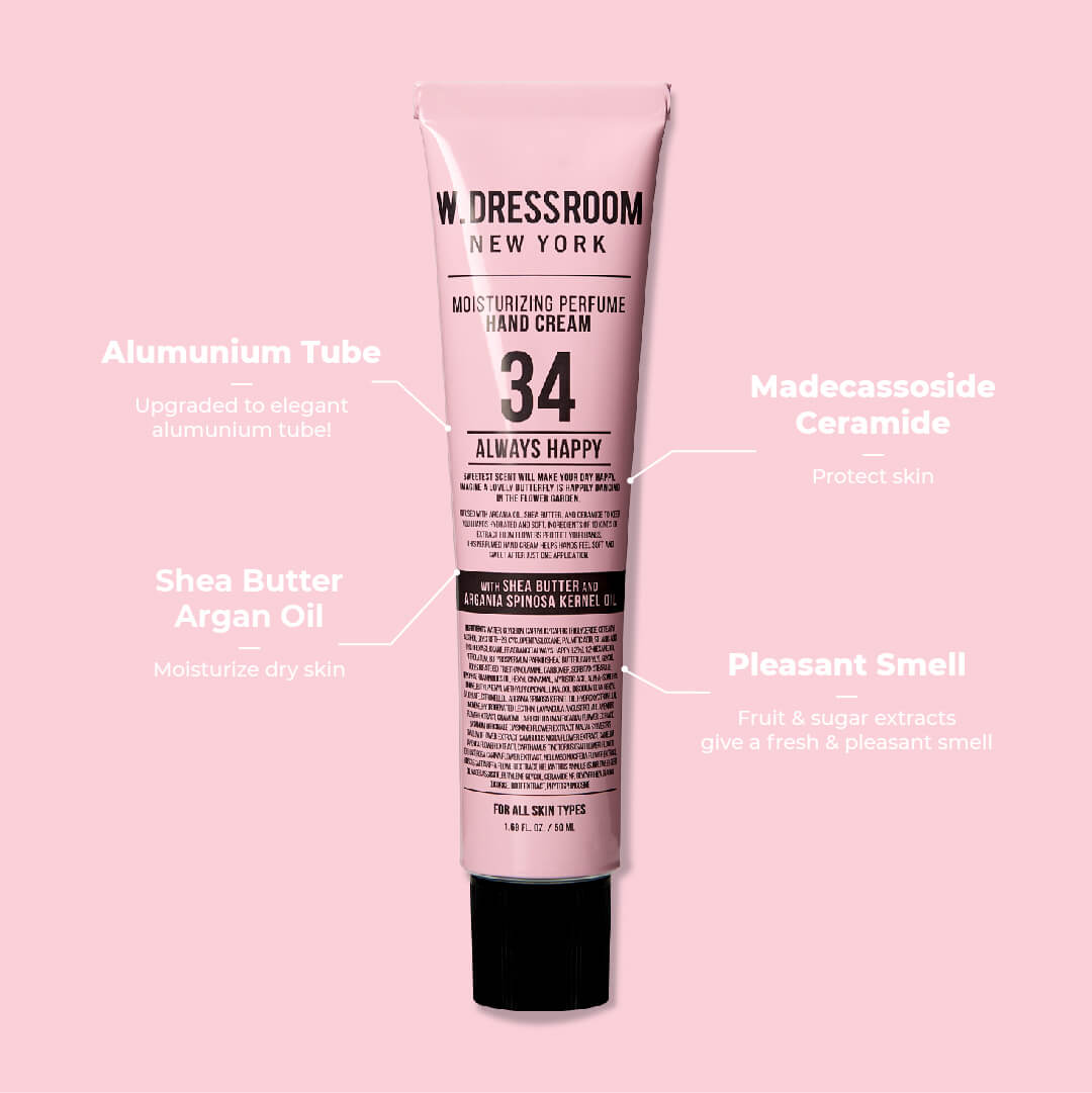 WDressroom Hand Cream No. 34 Always Happy - Perfumed Lotion | 50 ml