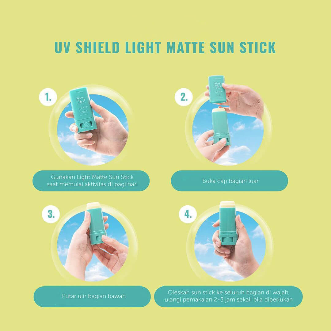 Wardah UV Shield Light Matte Sun Stick | 22 g