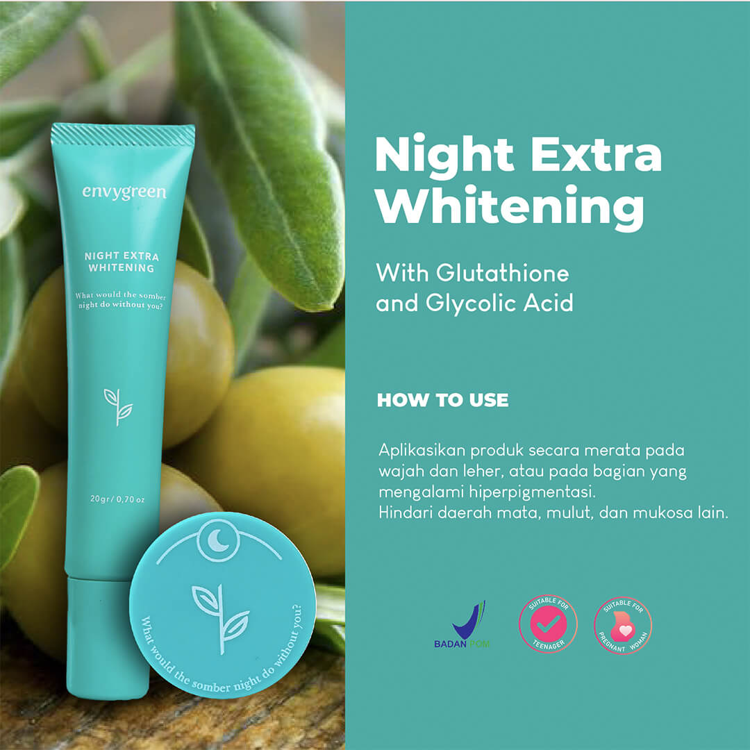 Envygreen Night Extra Whitening | 20 g