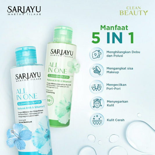 SARIAYU ALL IN ONE CLEANSING WATER NORMAL KERING | 150ml