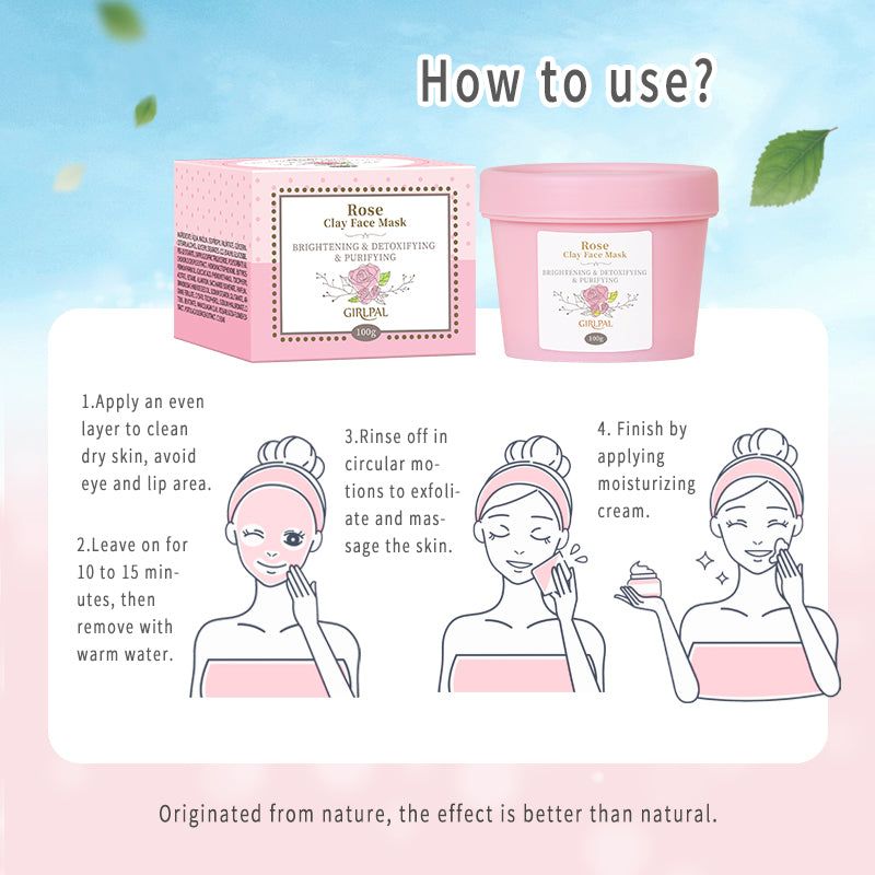 Girlpal Rose Clay Mask | 100 g