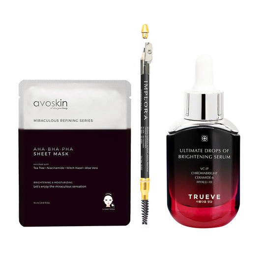 [Combo 8+4] Trueve x Wonder Woman Acne Care Treatment Serum (30 ml) + [Free x2] Implora Eye Pencil + [Free x2] Avoskin Sheet Mask