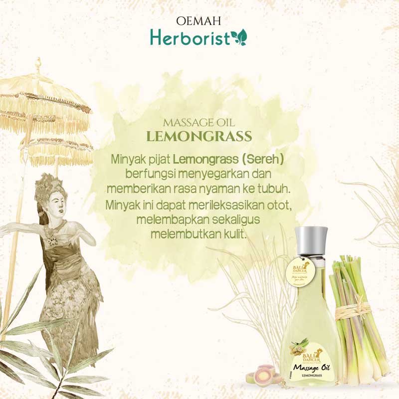 Bali Dancer Massage Oil Lemongrass | 150ml