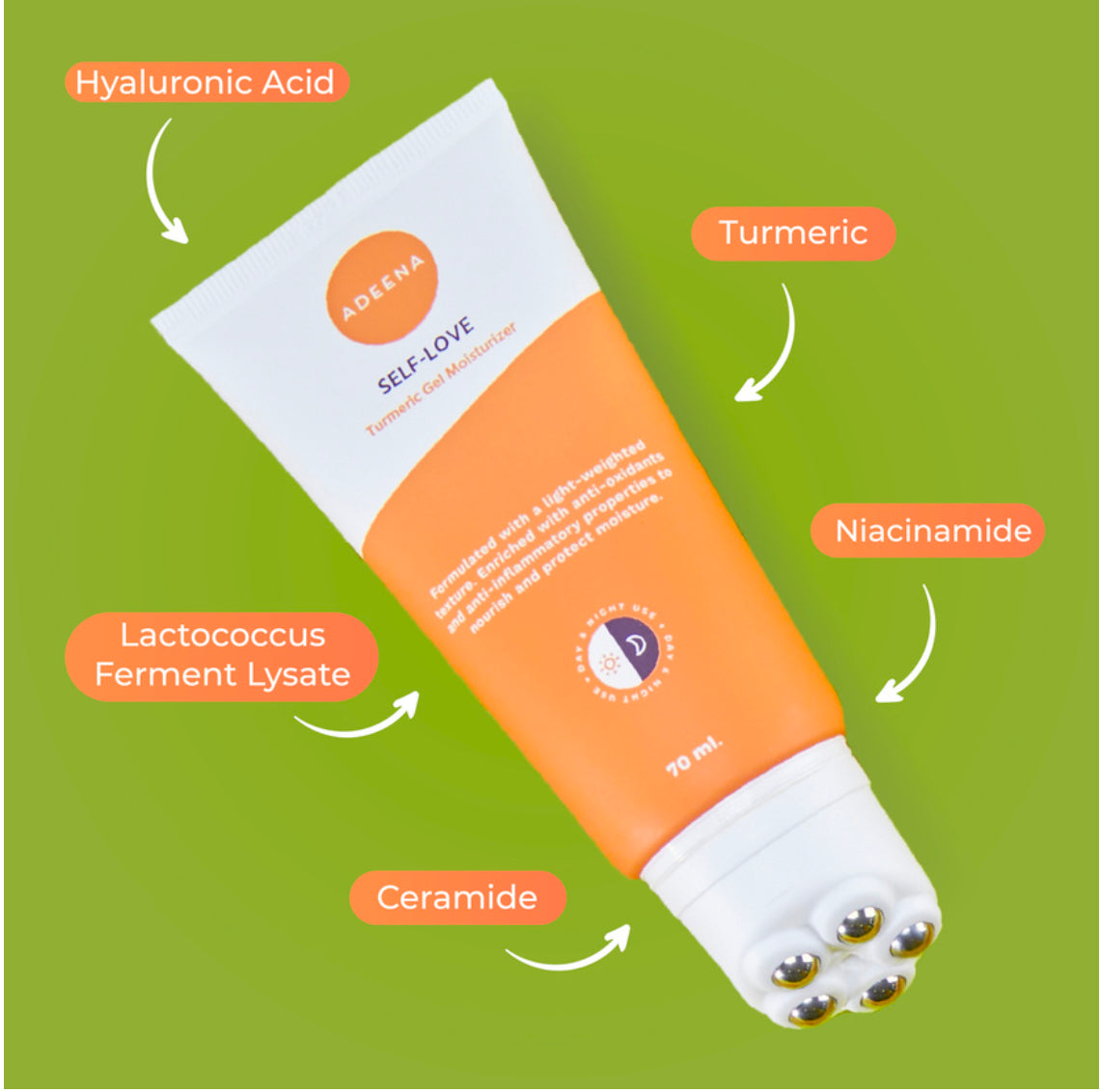 Adeena Turmeric Gel Moisturizer | 70 ml