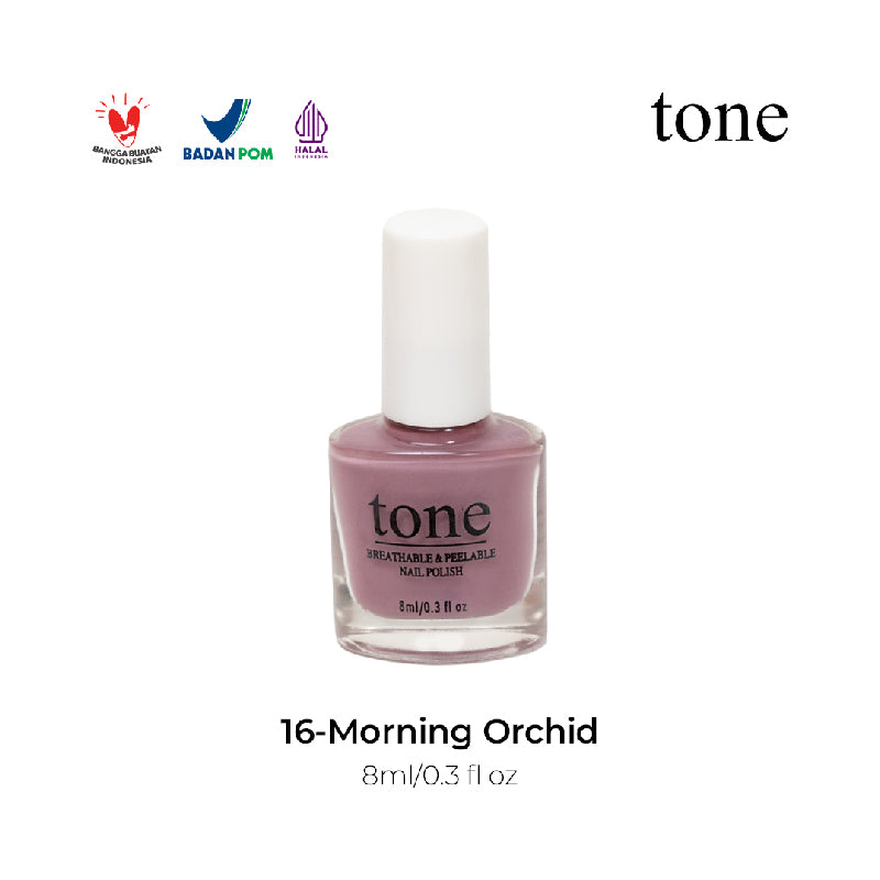 TONE Breathable and Peelable Nail Polish Neutral Palette Series 16