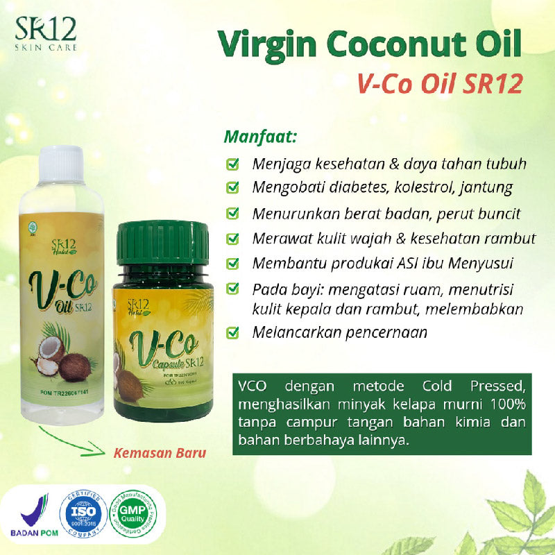 SR12 VCO Oil Minyak Kelapa Murni | 60ml