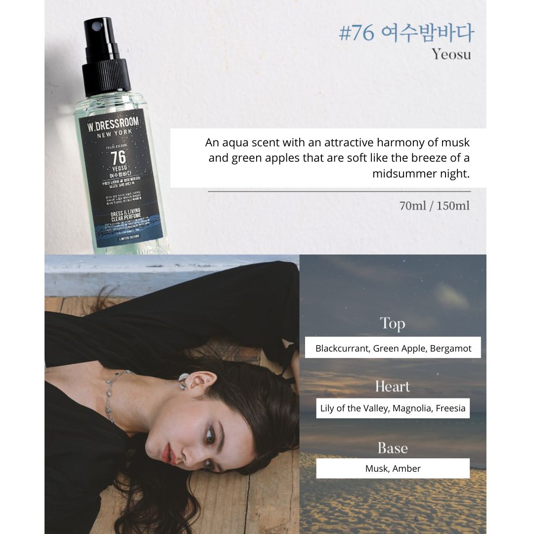 W Dressroom Dress & Living Clear Perfume No. 76 Yeosu - Eau De Parfum Korea | 70 ml