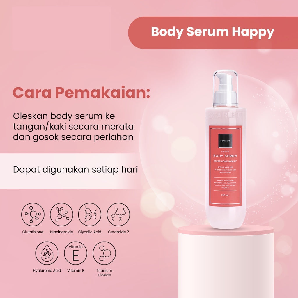 Scarlett Whitening Body Serum Happy | 250 ml