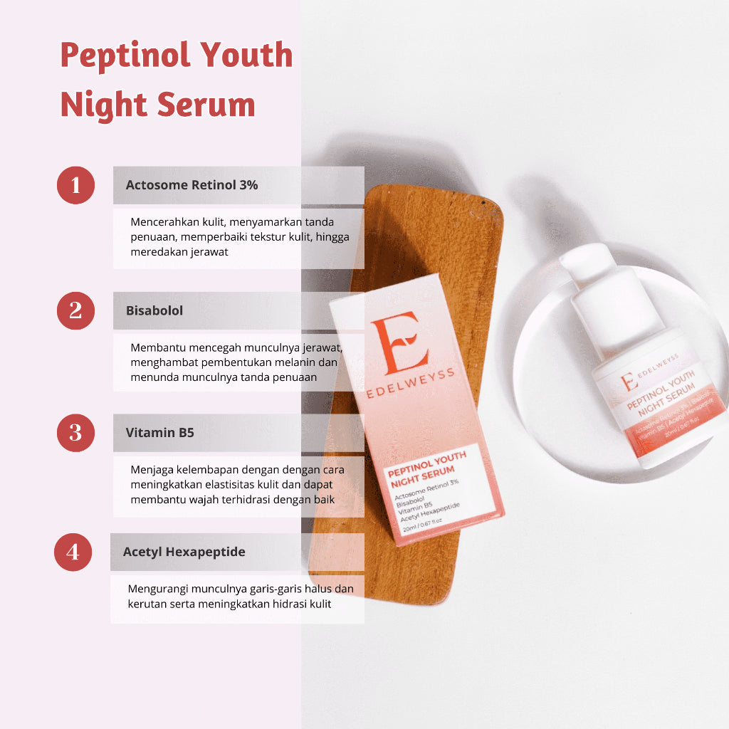 Edelweyss Peptinol Youth Night Serum | 20ml