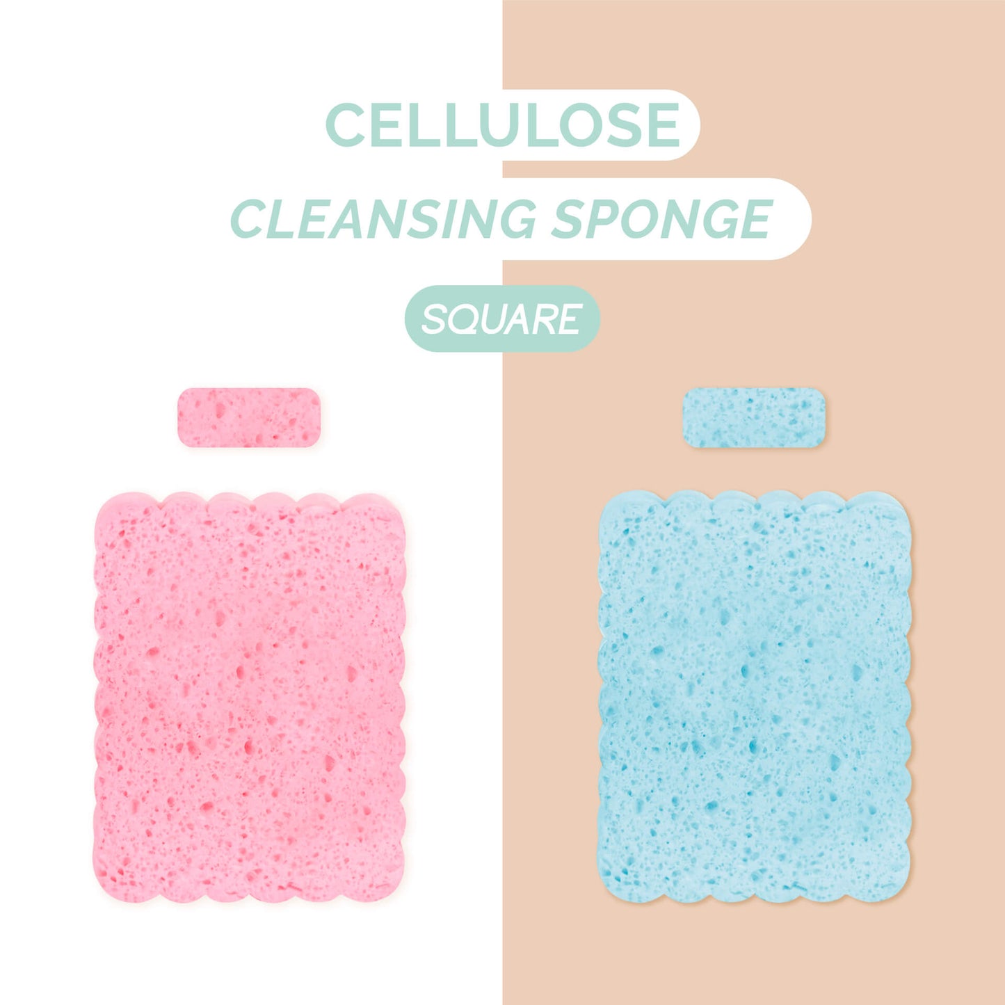 Glamfix Squared Cellulone Cleansing Sponge