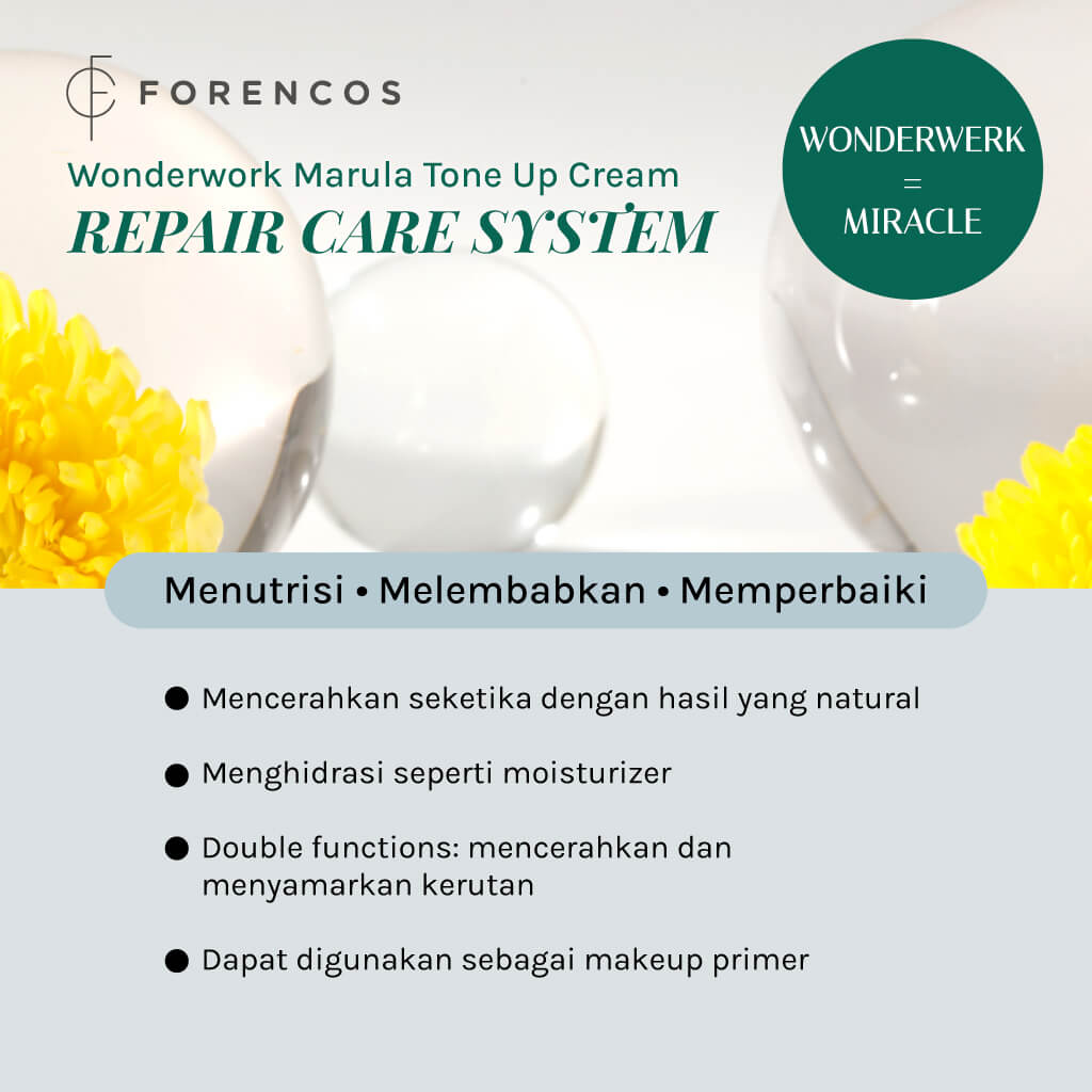 Forencos Wonderwerk Tone Up Cream (Efek Cerah Seketika)