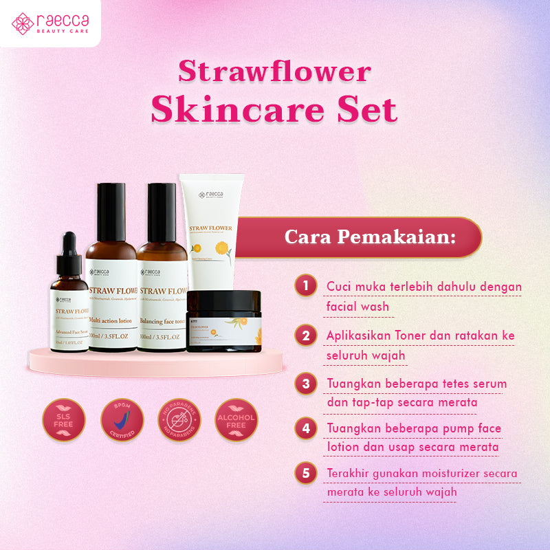 Raecca Strawflower Skincare Set 5in1