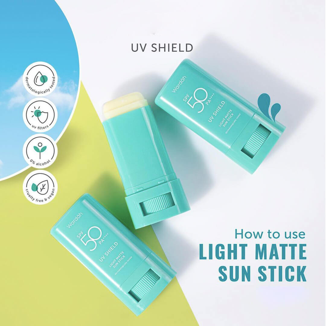 Wardah UV Shield Light Matte Sun Stick | 22 g