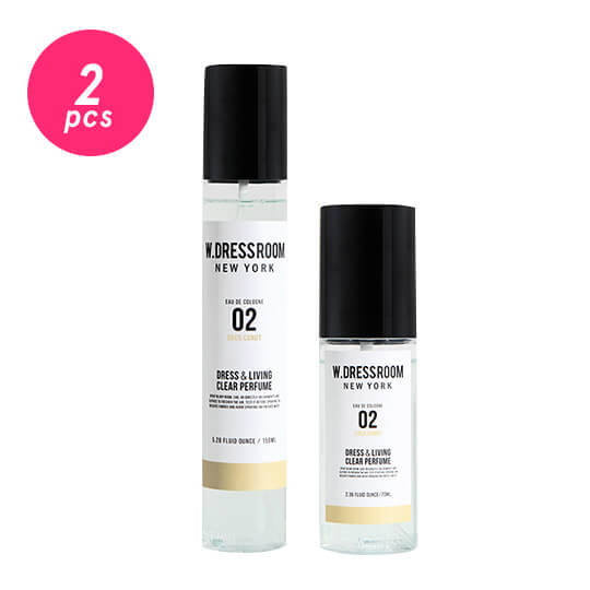 [Combo] Duo W.Dressroom Dress & Living Clear Perfume No. 02 Coco.Conut (150 ml & 70 ml)