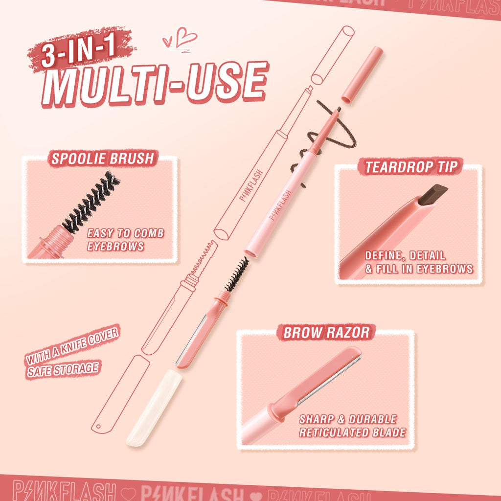 PINKFLASH MULTI-USE EYEBROW PENCIL BR01