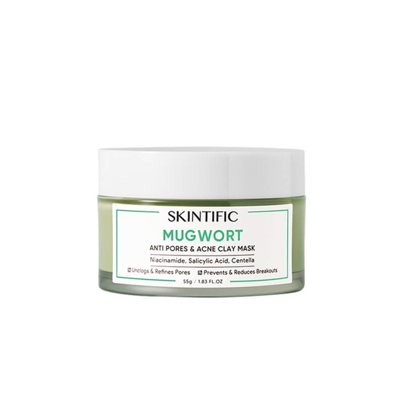 Skintific- Mugwort Anti Pores & Acne Clay Mask | 55 g