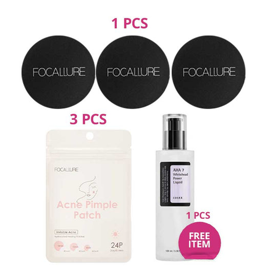 [Mega Combo] Focallure Paket 1 + Free COSRX AHA 7 (100ml)