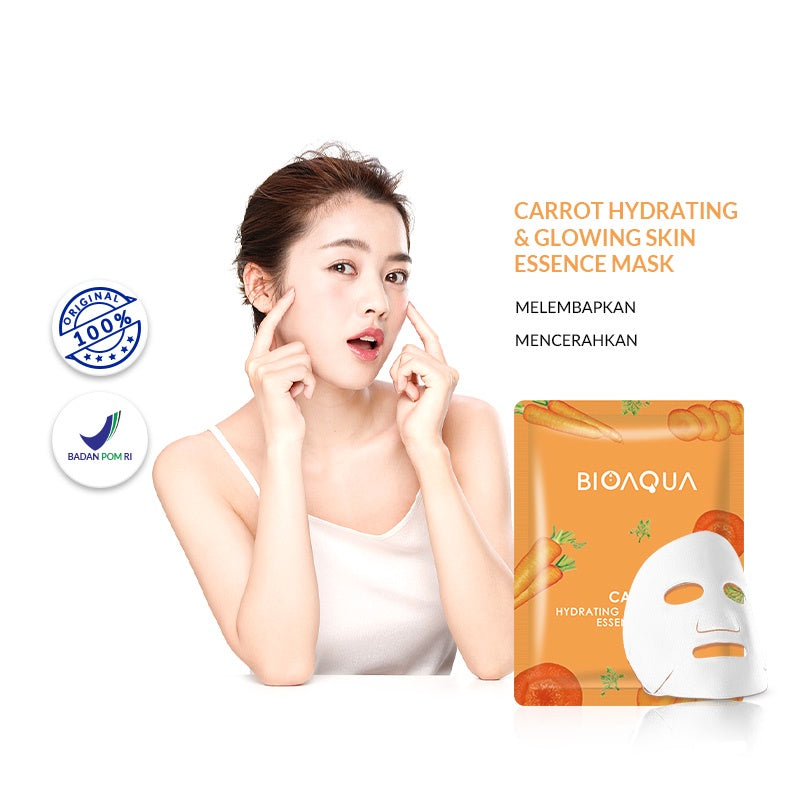 BIOAQUA Carrot Hydrating & Glowing Skin Essence Mask 25g