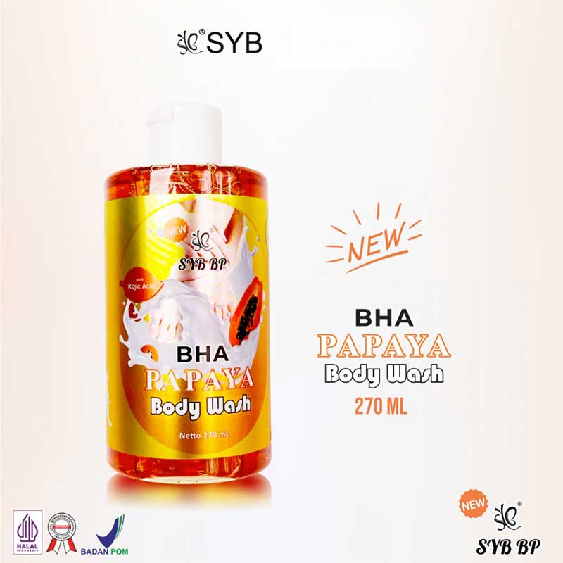 Syb BP BHA Papaya Body Wash With Kojic Acid | 270 ml