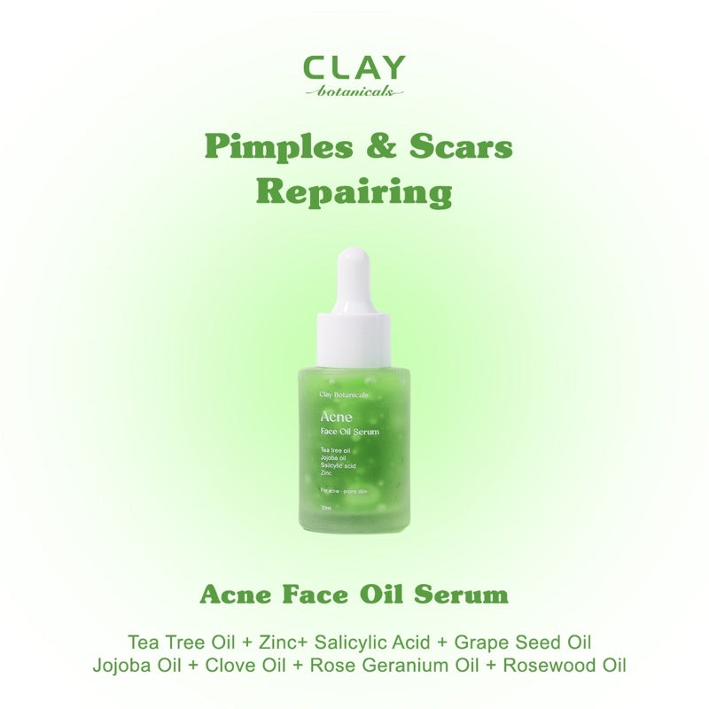 Clay Botanicals Acne Face Oil Serum | 30 ml