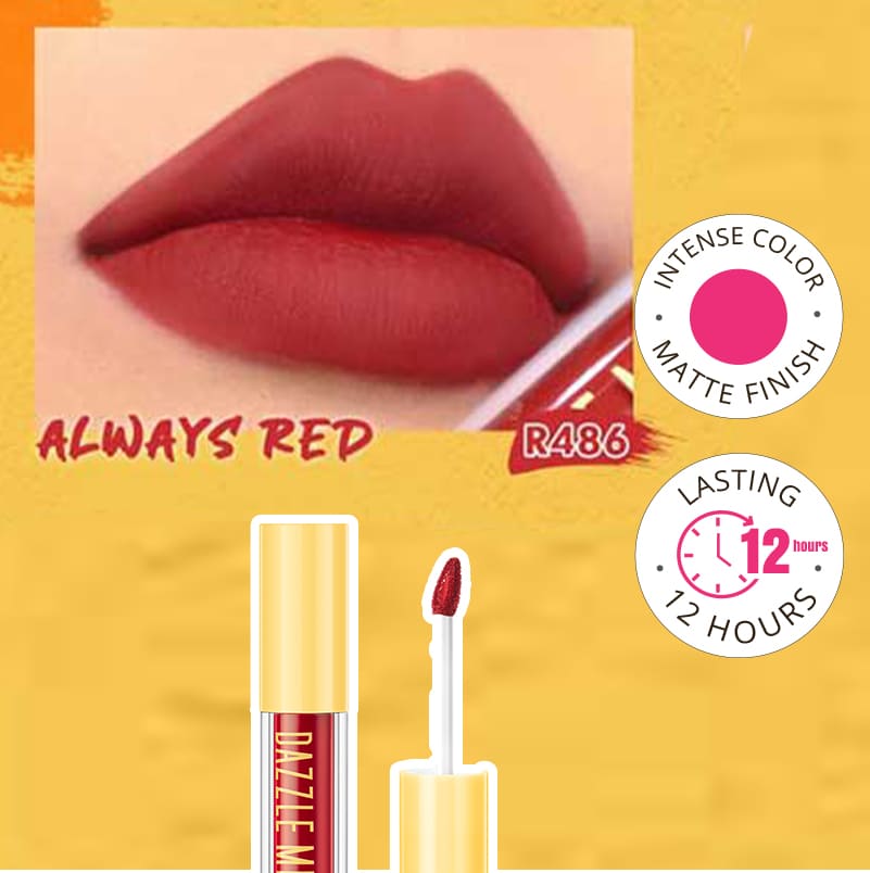 Dazzle Me Velvet Matte Lip Cream - Always Red