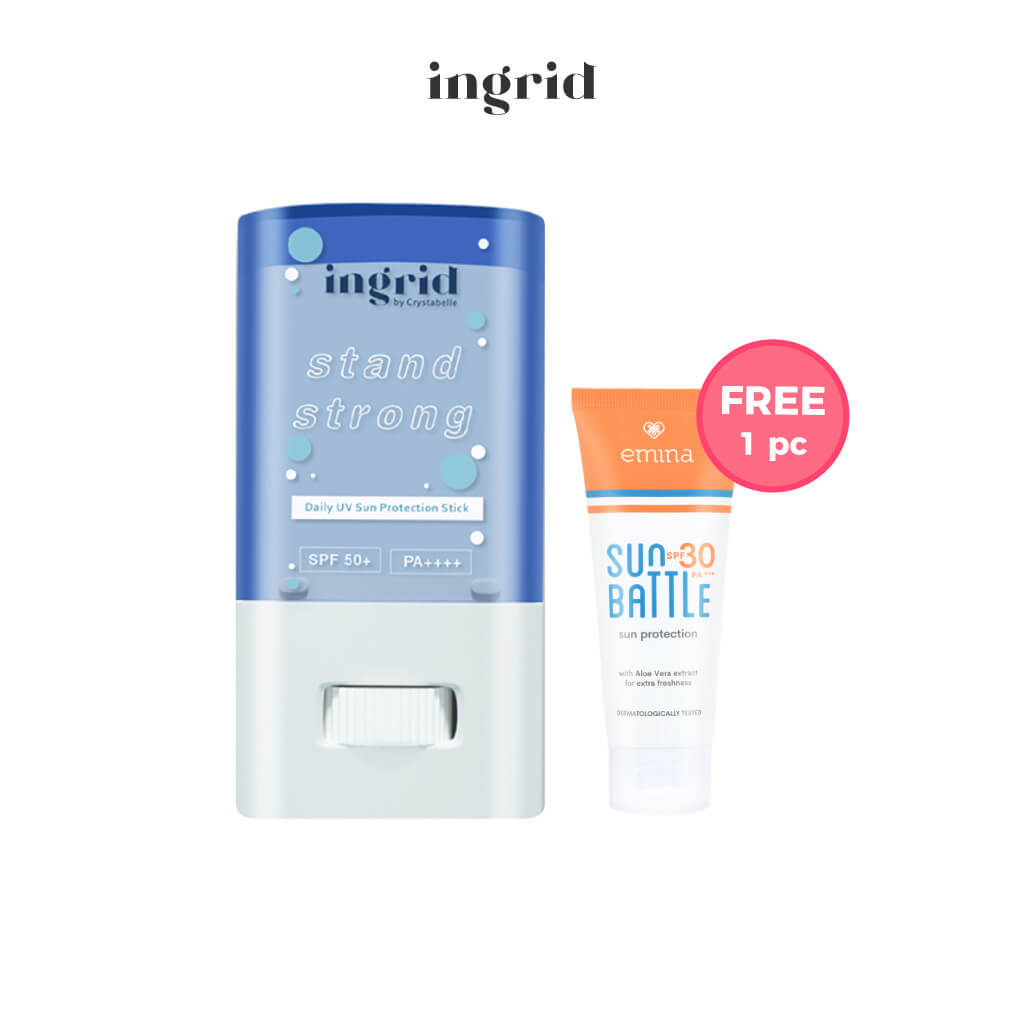 [Combo] Ingrid UV Stick Sunscreen + [Free] Emina Sun Battle SPF 30 PA+++ (60 ml)