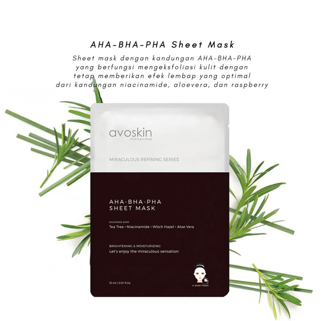 Avoskin AHA-BHA-PHA Sheet Mask | 17 ml