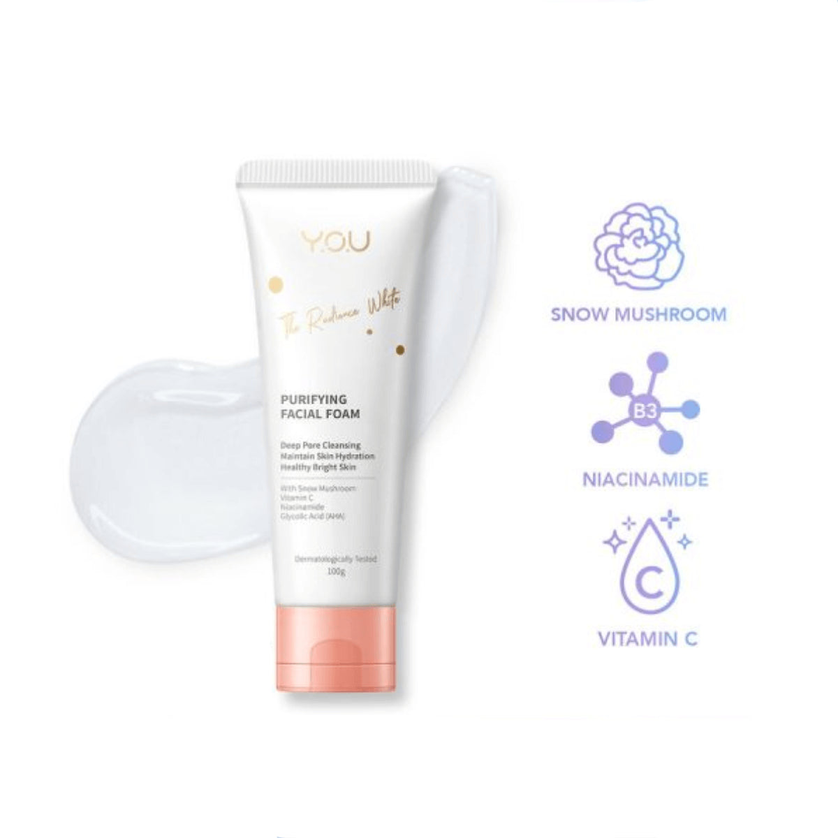 Y.O.U The Radiance White Purifying Facial Foam