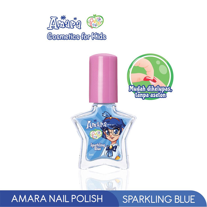 Amara Kids Nail Polish Sparkling Blue | 5ml