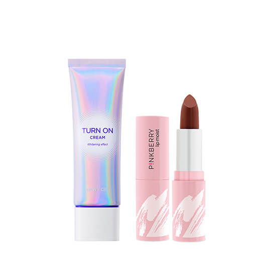 [Combo] Pinkberry Lip Moist Rising Star + Dewycel Turn On Cream Whitening Effect (50 ml)