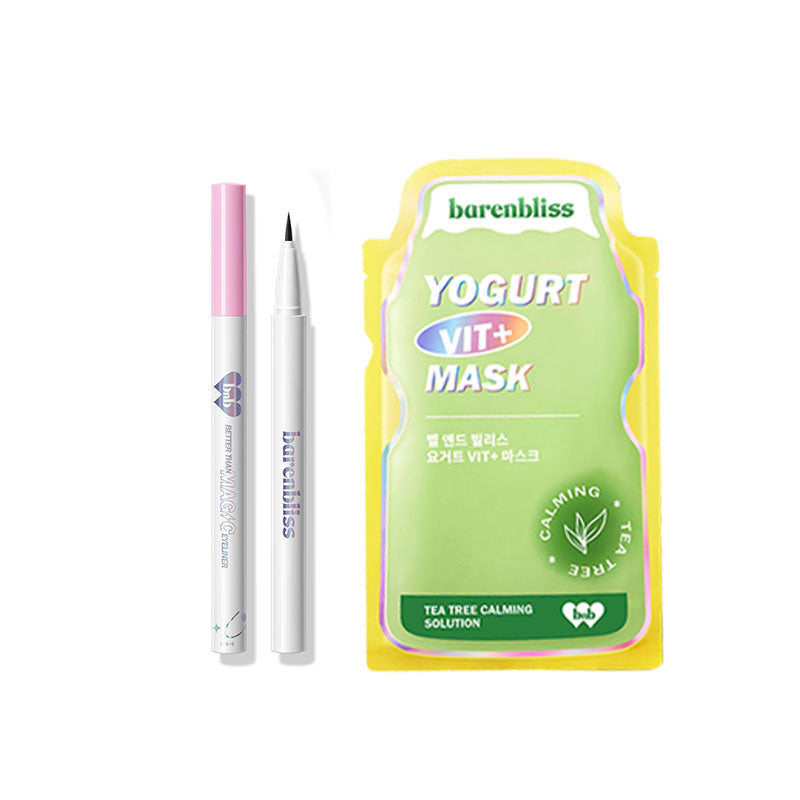 [Combo] Barenbliss Better Than Magic Eyeliner - 01 Patronus Black+ [Free] Yogurt Vit+ Mask Calming Sheet Mask