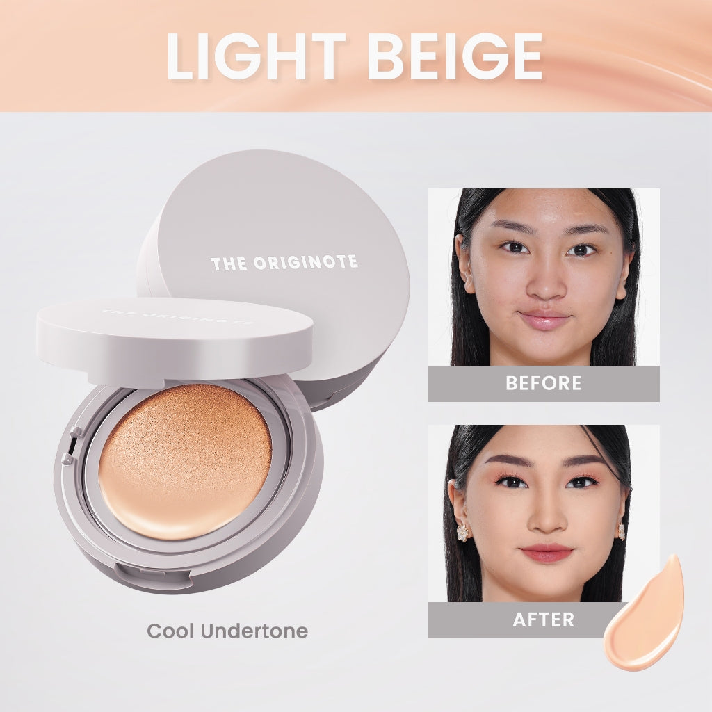 The Originote High Cover Serum Cushion - Light Beige