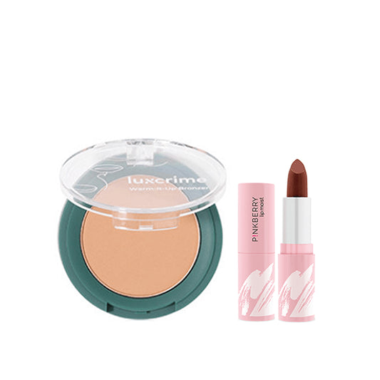 [Combo] Pinkberry Lip Moist Rising Star + Luxcrime Warm-It-Up Bronzer Peanut Butter Cookie (25 g)