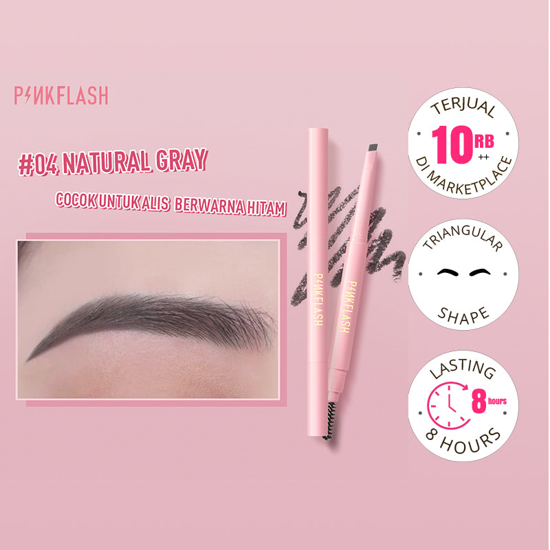 Pinkflash Waterproof Auto Eyebrow Pencil PF-E09 - #04 Natural Gray