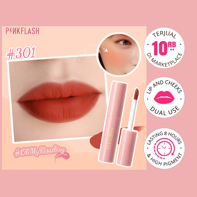 Pinkflash M01 Lip & Cheek Duo Matte Tint - #301 | 30 ml