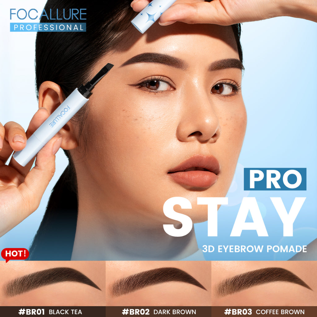 FOCALLURE LASTING WATERPROOF BROW POMADE BR01