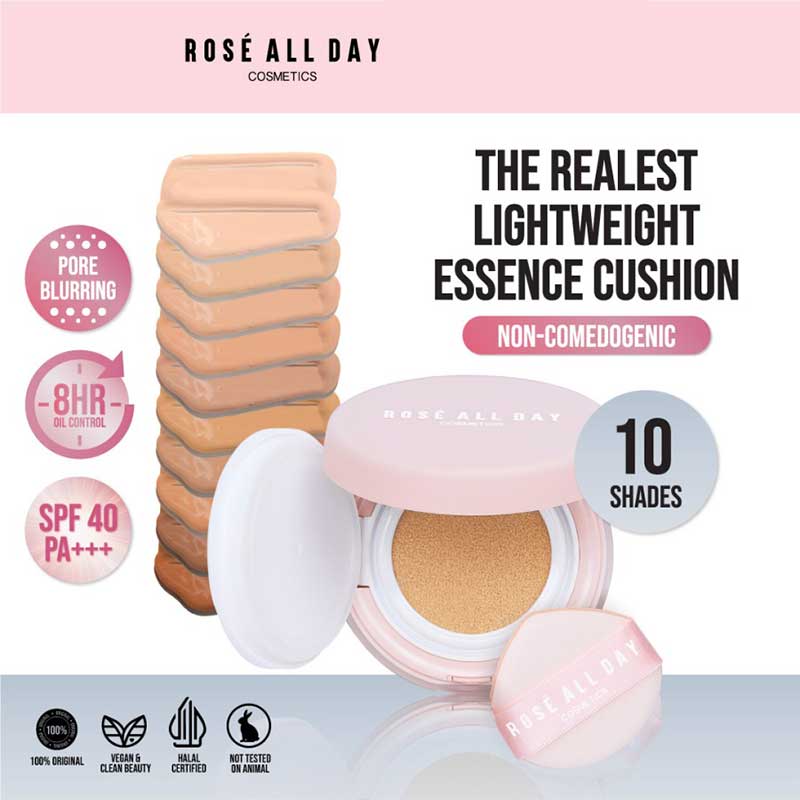 ROSE ALL DAY The Realest Lightweight Essence Cushion - Warm Honey