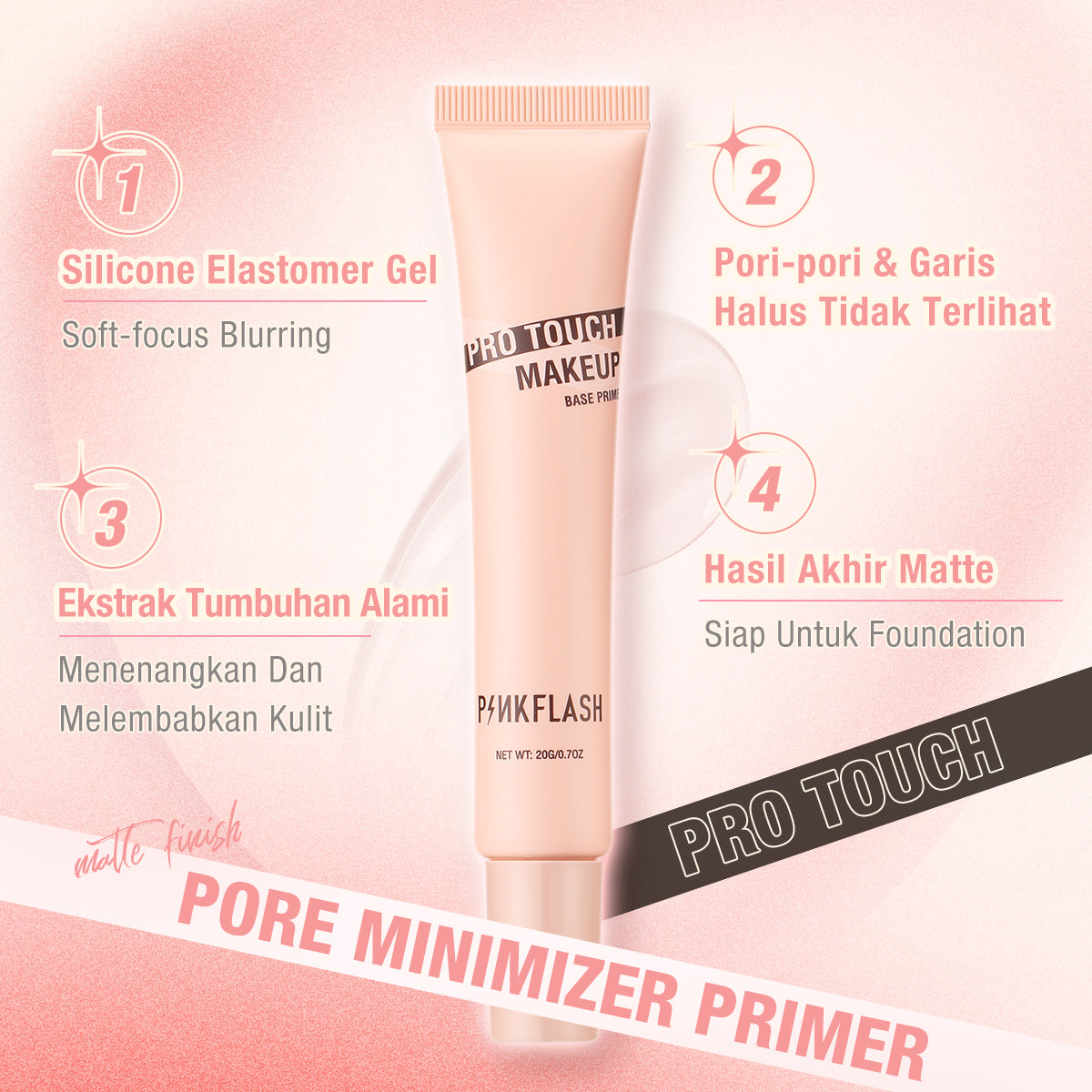 PINKFLASH PRO TOUCH MAKEUP BASE PRIMER PF-F12