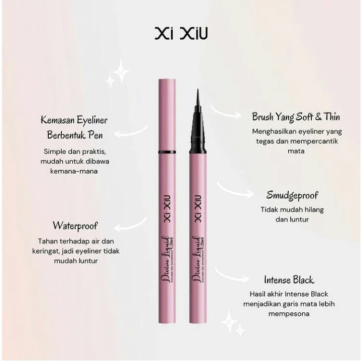 Xi Xiu Divine Liquid Eyeliner Waterproof Black | 1 ml