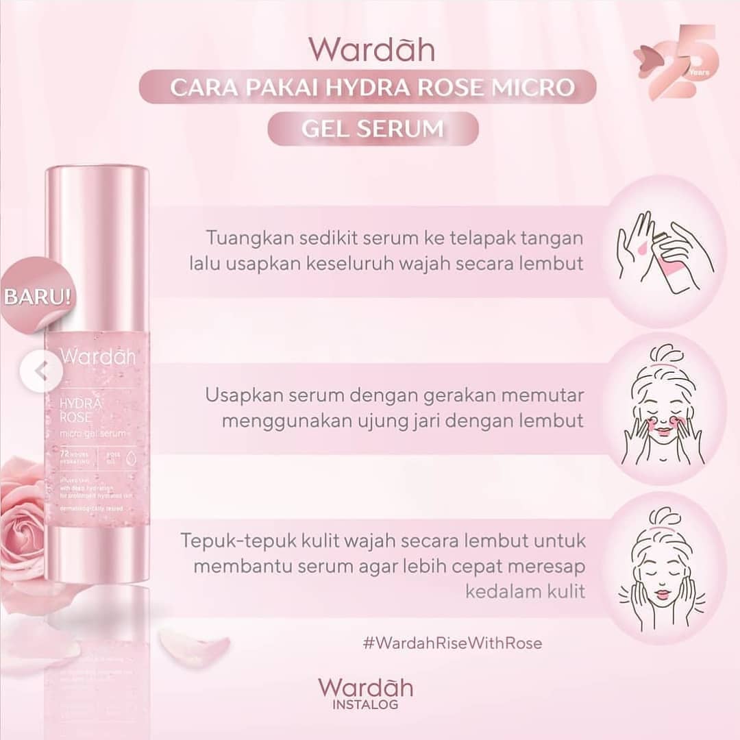 Wardah Hydra Rose Micro Gel Serum | 30 gr