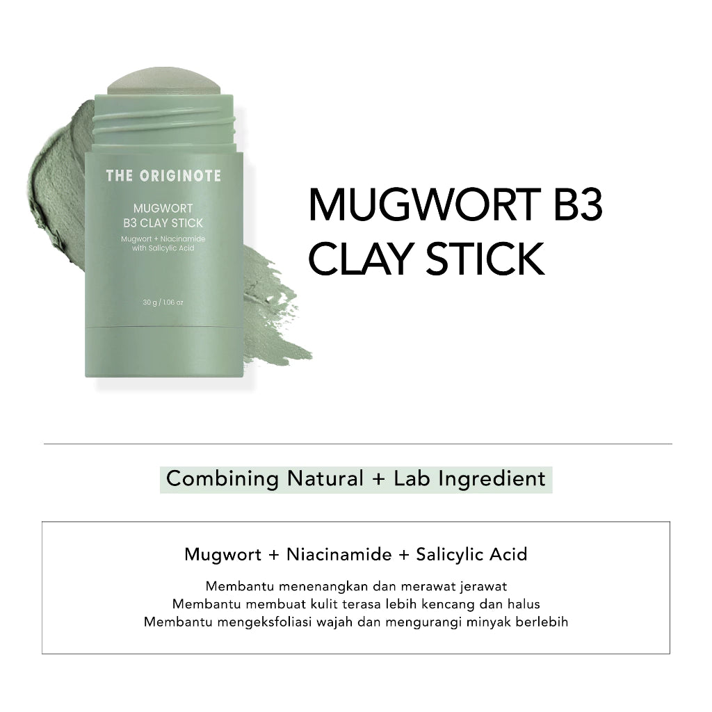 The Originote Mugwort B3 Clay Stick Mask | 40gr