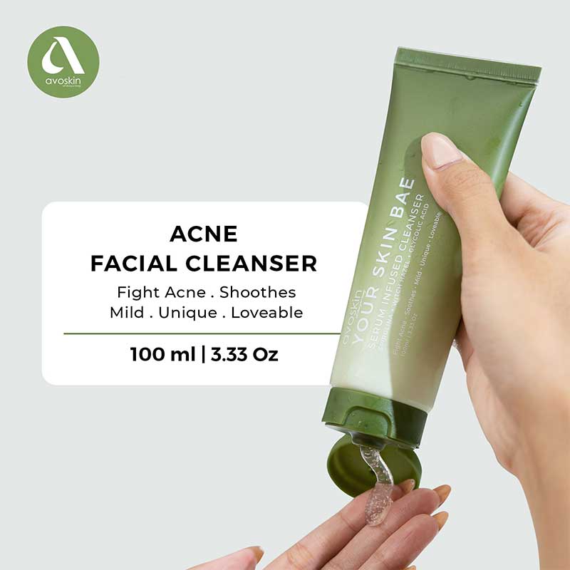 Avoskin Your Skin Bae Serum Infused Cleanser Spirulina + Witch Hazel + Glycolic Acid | 100ml