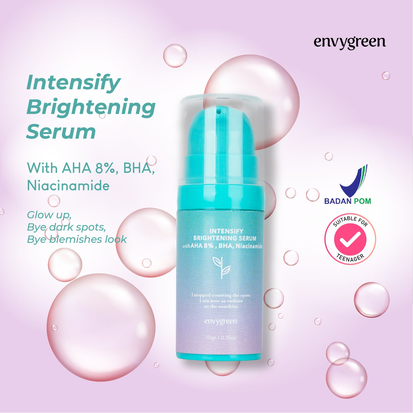 [ Not For Sale ] Envygreen Intensify Brightening Serum AHA 8% | 10 g